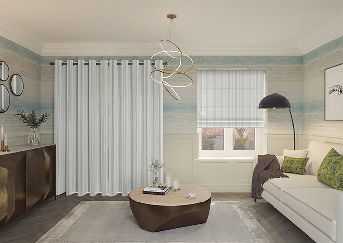 Laurel Stripe, Horizon - Made to Measure Curtains - Image 15